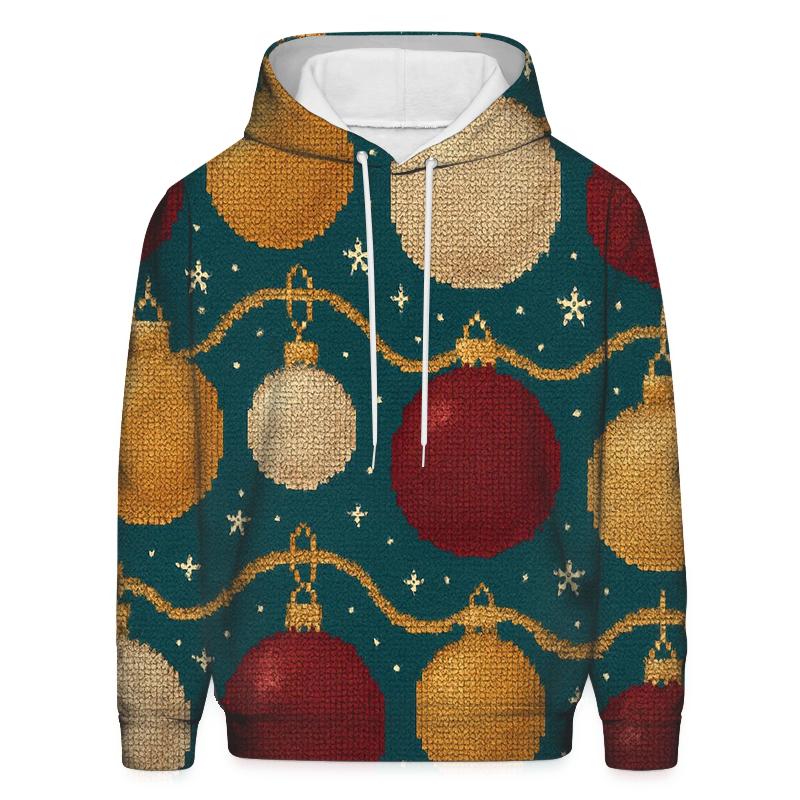 Ornament Ribbon Tapestry Design embroidered hoodies