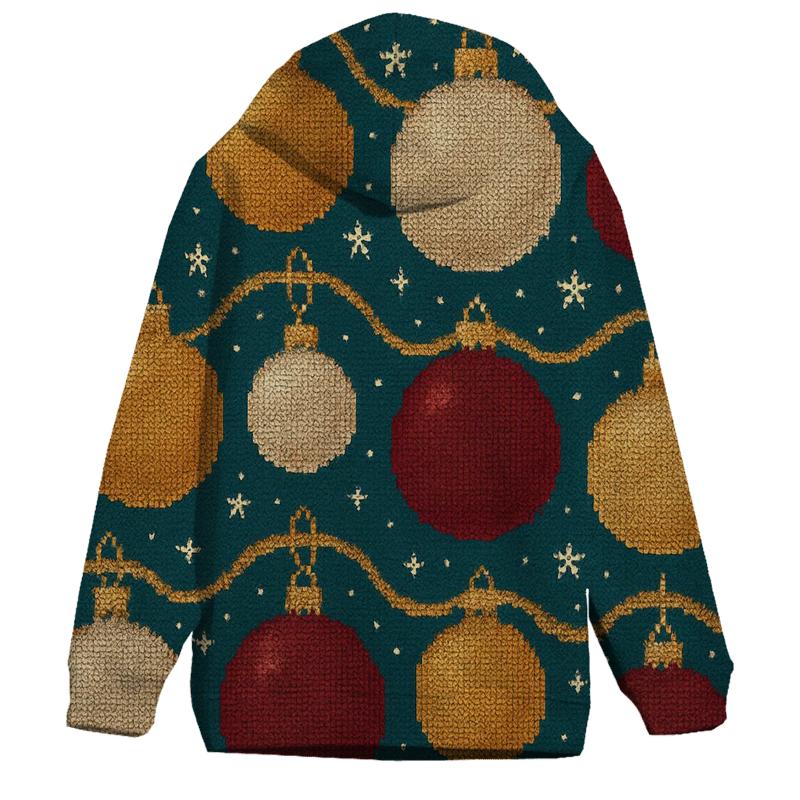 Ornament Ribbon Tapestry Design embroidered hoodies