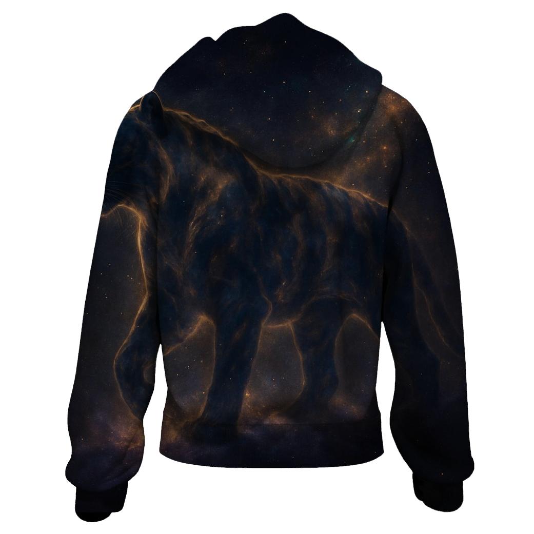 Galactic Tiger Nebula designer hoodies