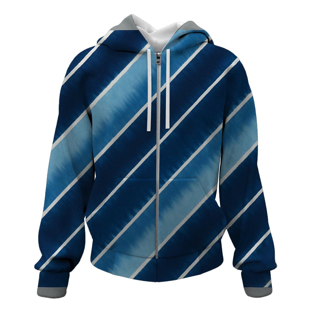 Indigo Arashi Diagonals lightweight hoodies