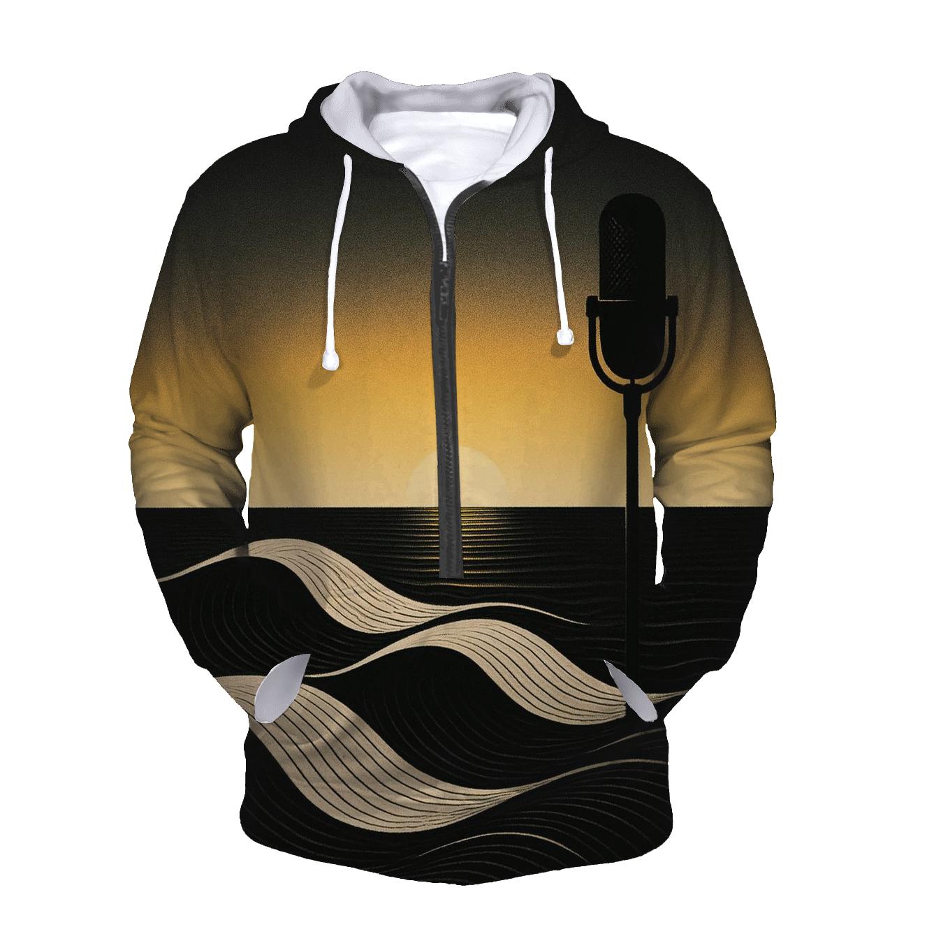 Vinyl Wave Horizon custom hoodies