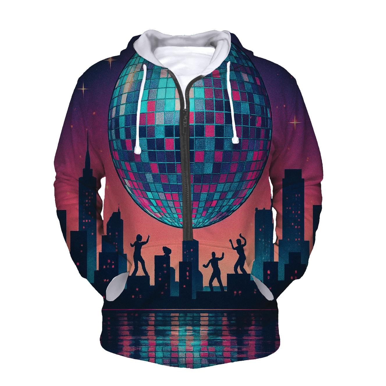 Disco Dot Skyline lightweight hoodies