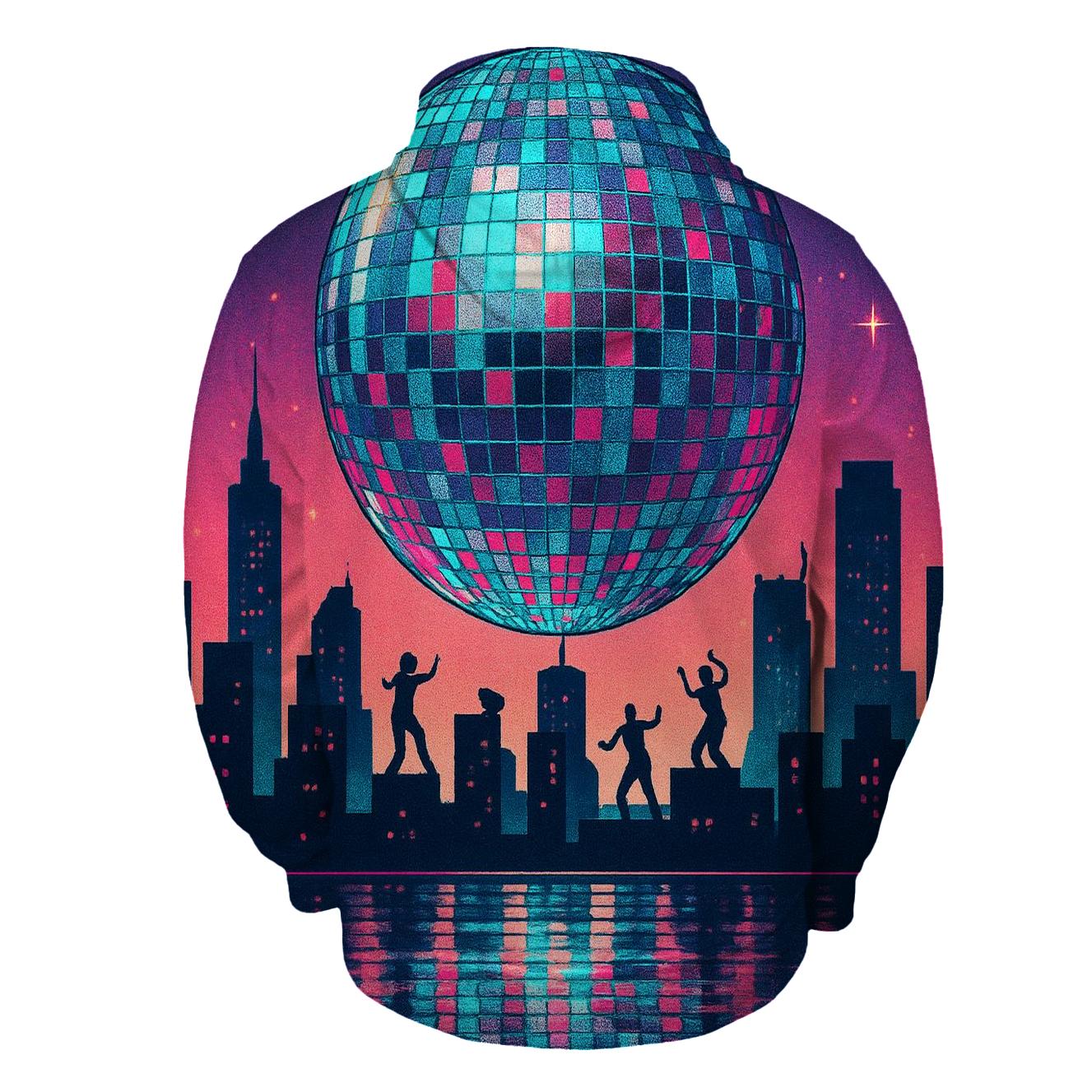 Disco Dot Skyline lightweight hoodies