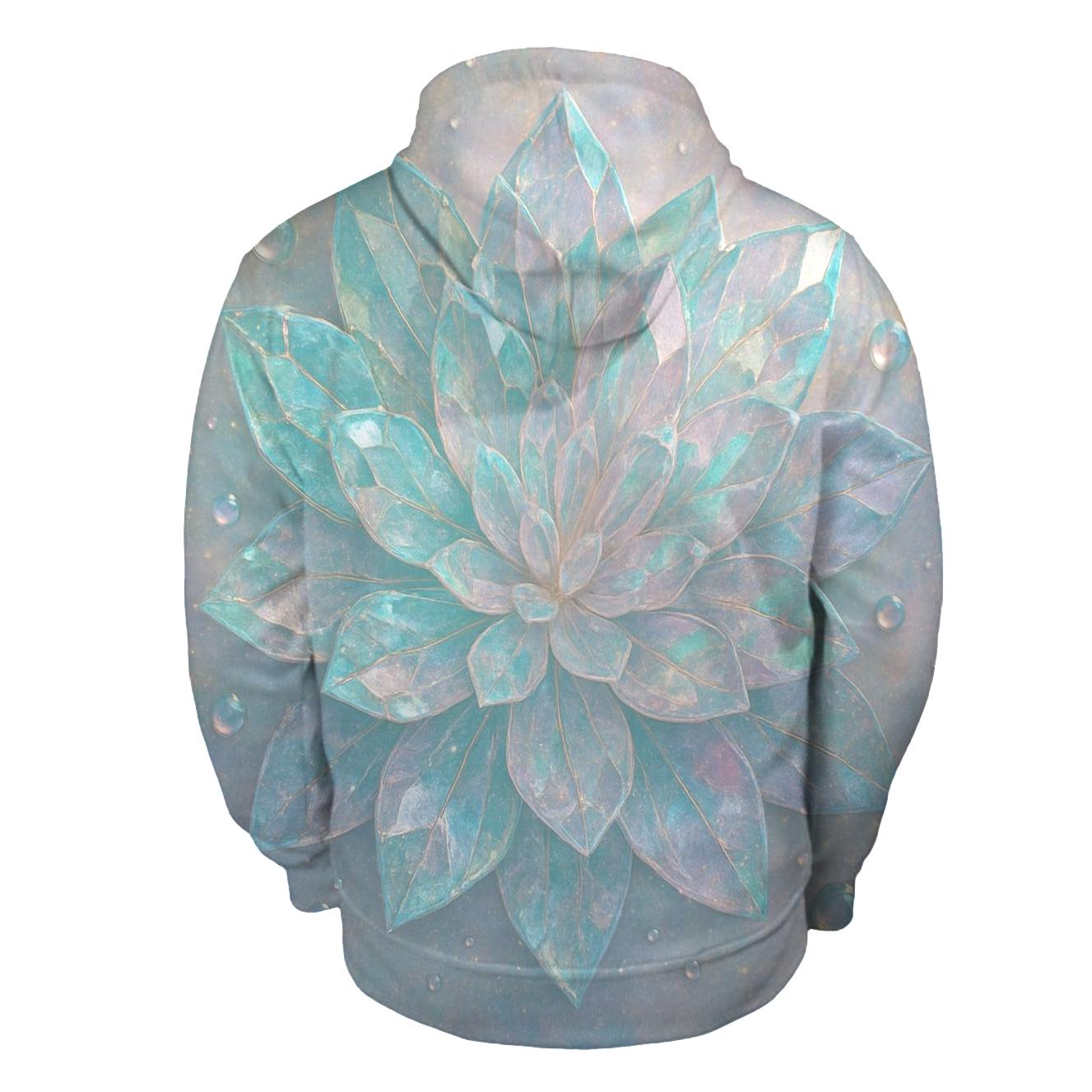 Petal Crystal Bloom graphic hoodies