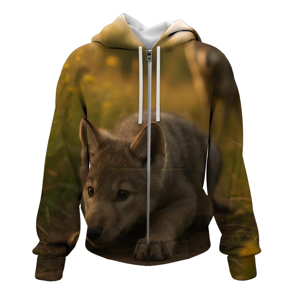 Pup Learning To Stalk lightweight hoodies