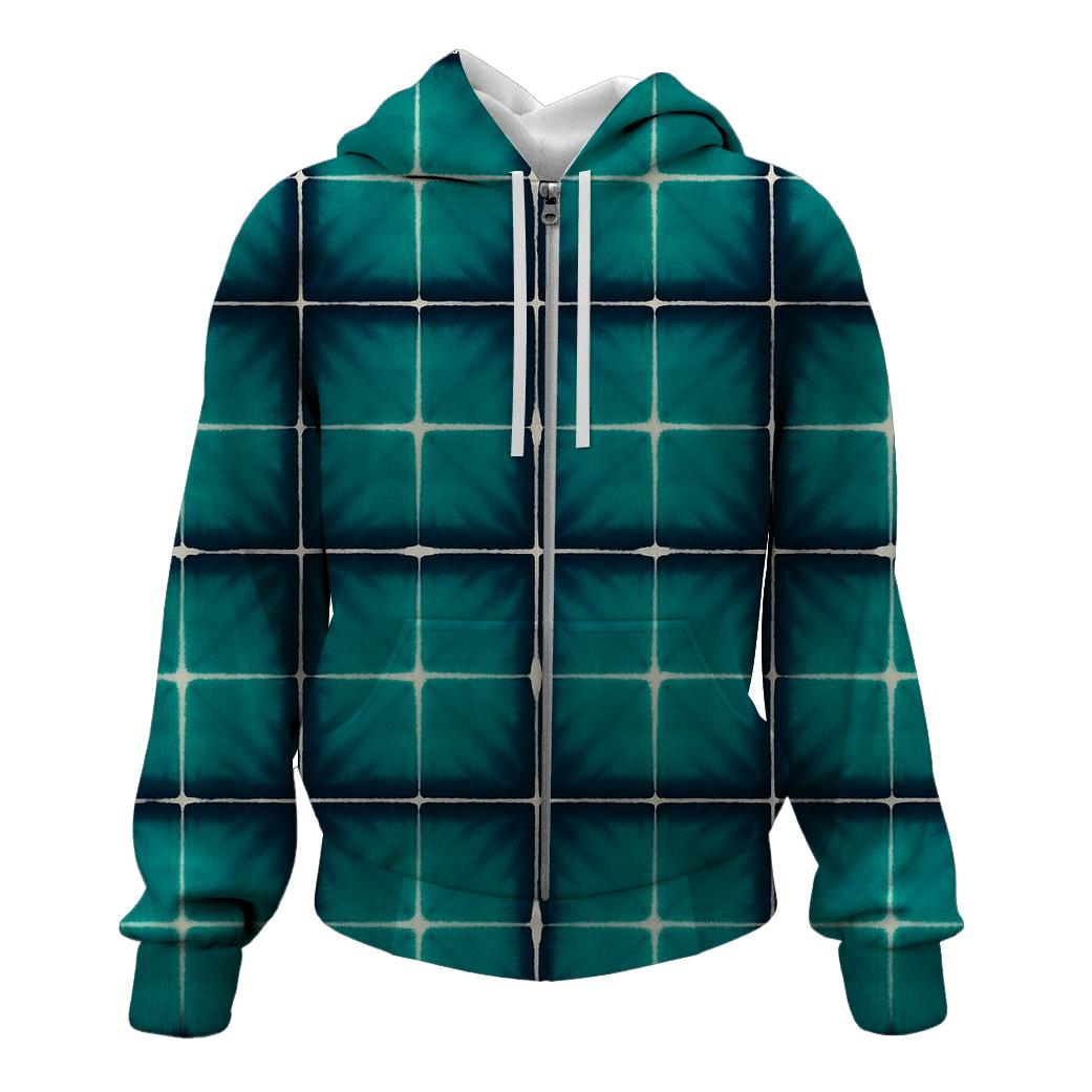 Itajime Checkerboard heavyweight hoodies