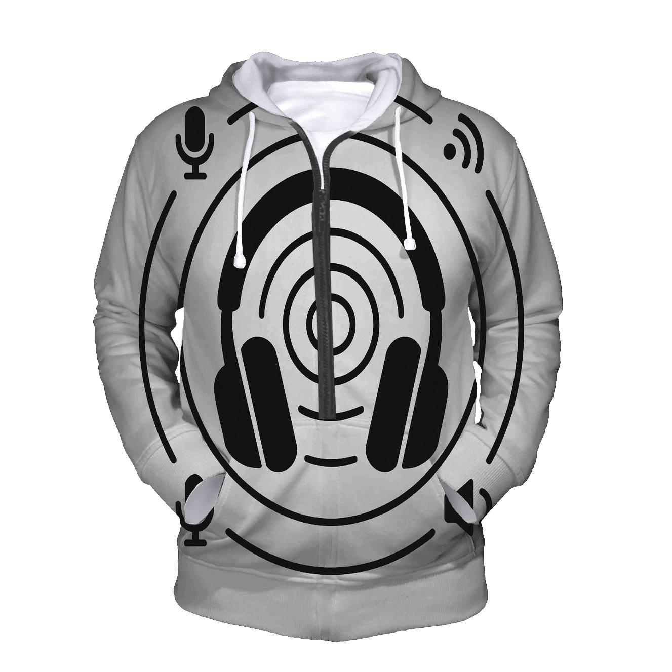 Headphone Orbit Diagram lightweight hoodies