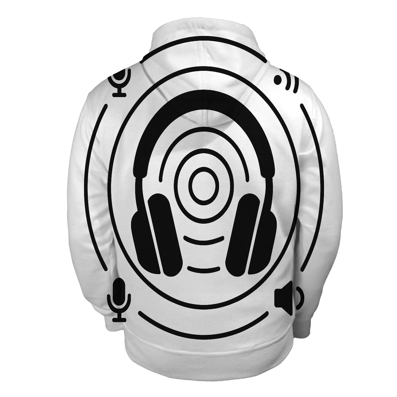 Headphone Orbit Diagram lightweight hoodies
