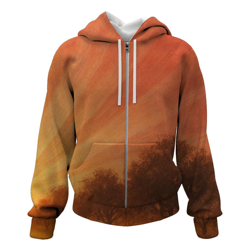 Sunset Orchard Sweep custom hoodies
