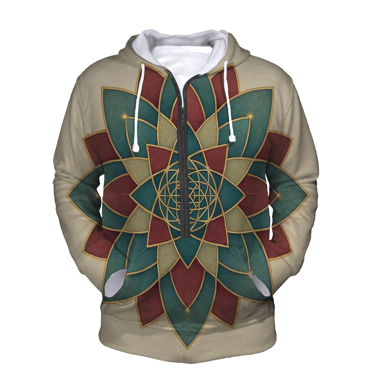 Sacred Geometry Bloom custom hoodies