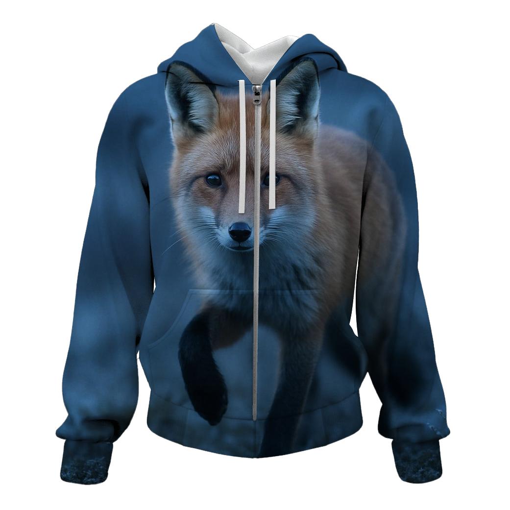 Crepuscular Hunt — Red Fox premium hoodies