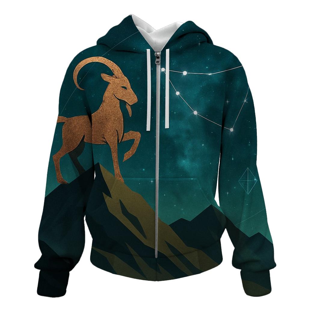 Capricorn Mountain Goat Nebula hoodie designs
