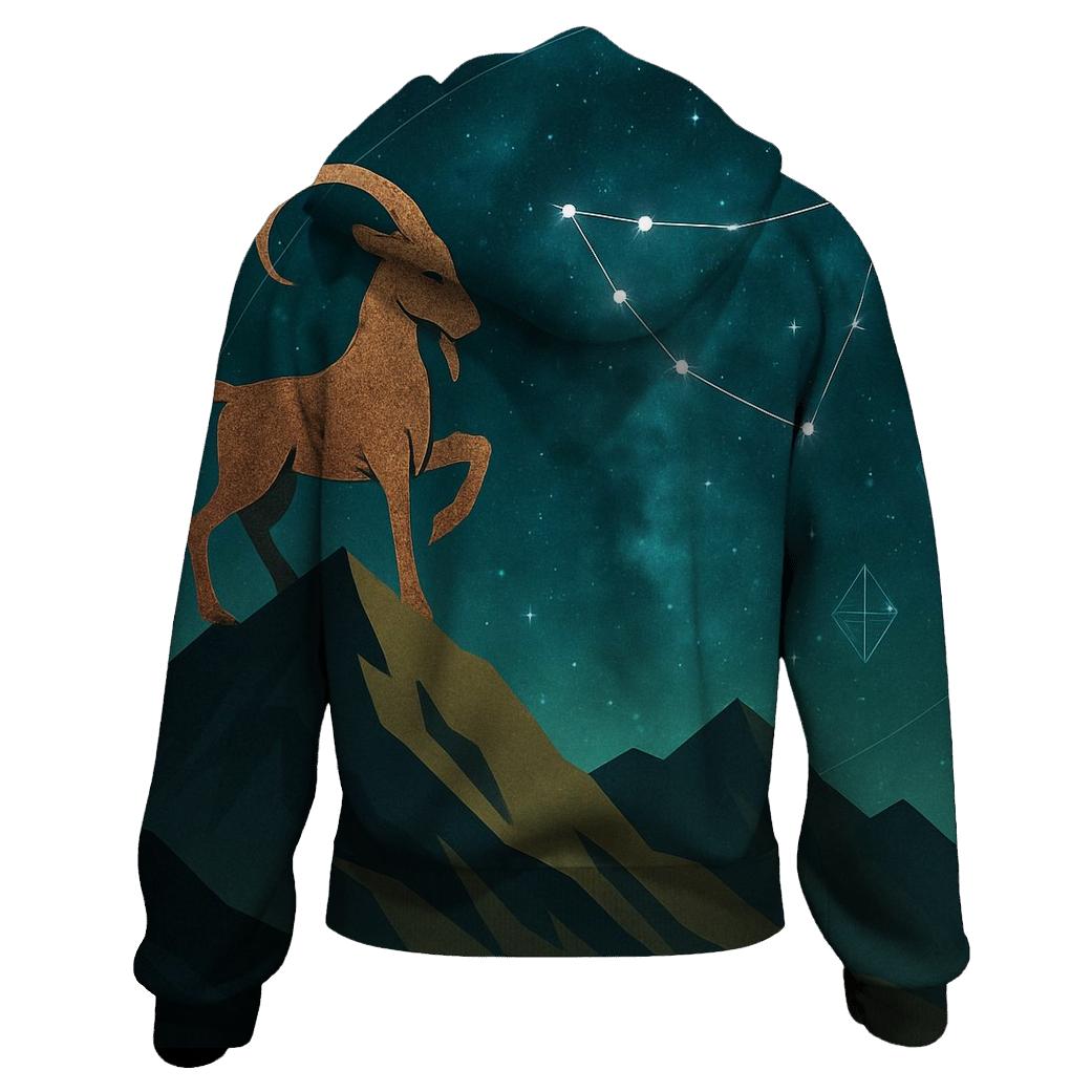 Capricorn Mountain Goat Nebula hoodie designs