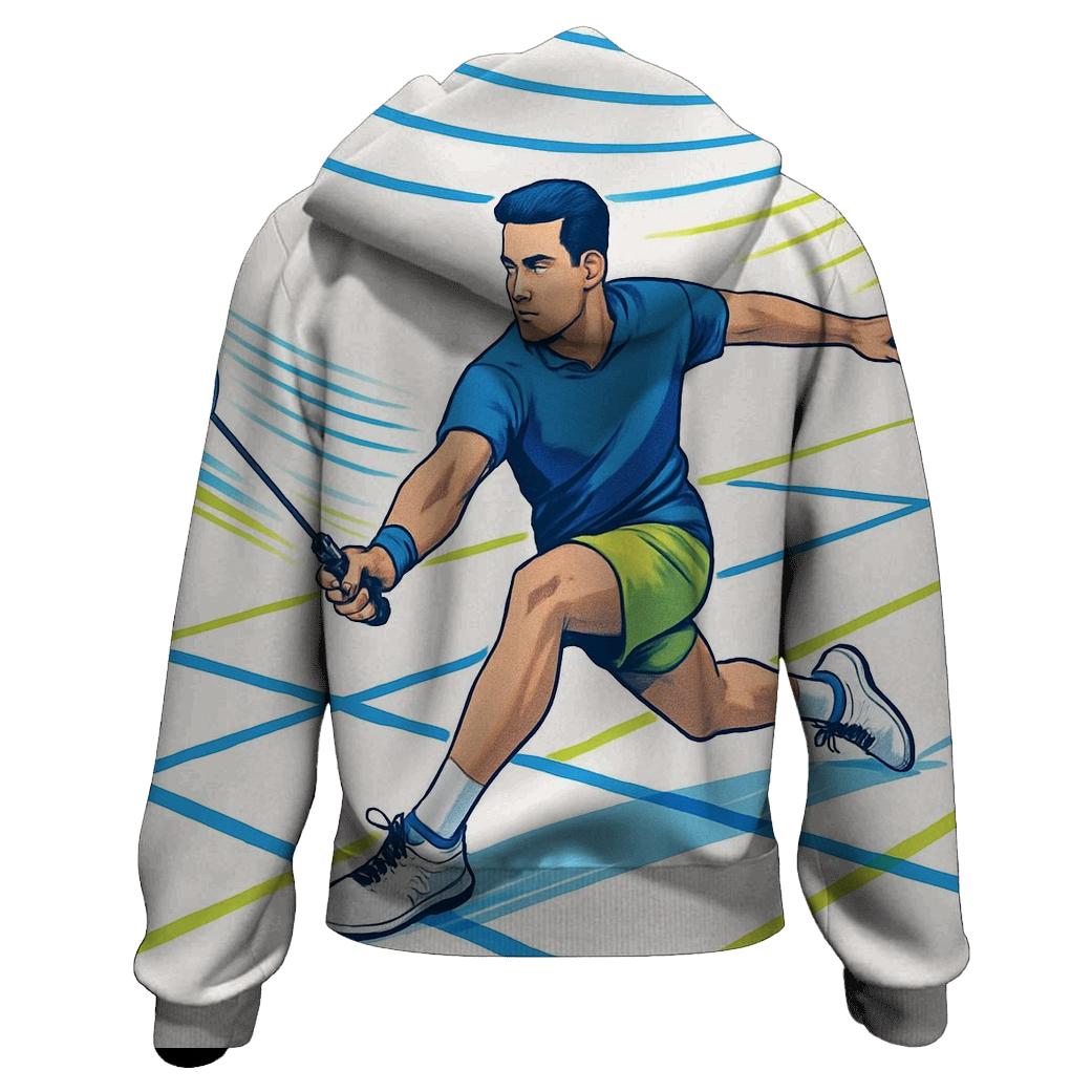 Indoor Racket Rhythm zip-up hoodies