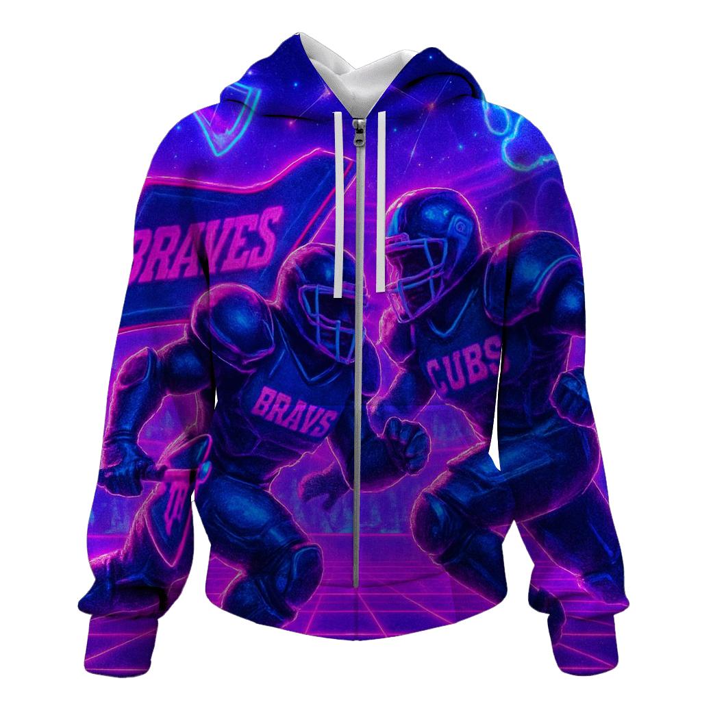 Neon Coliseum Clash lightweight hoodies