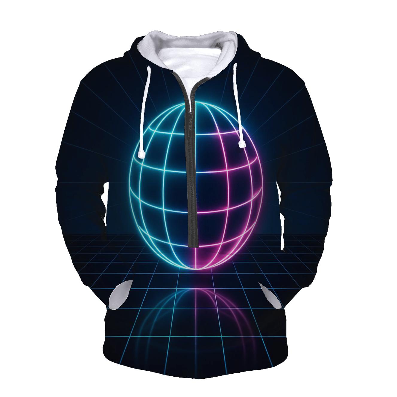 Laser Grid Sphere designer hoodies
