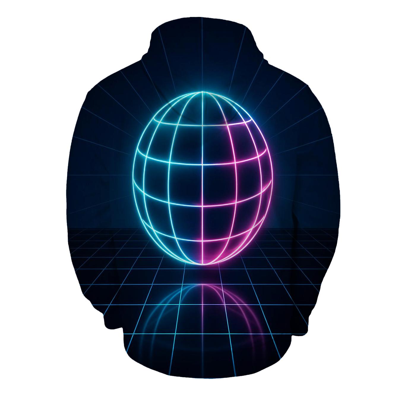 Laser Grid Sphere designer hoodies