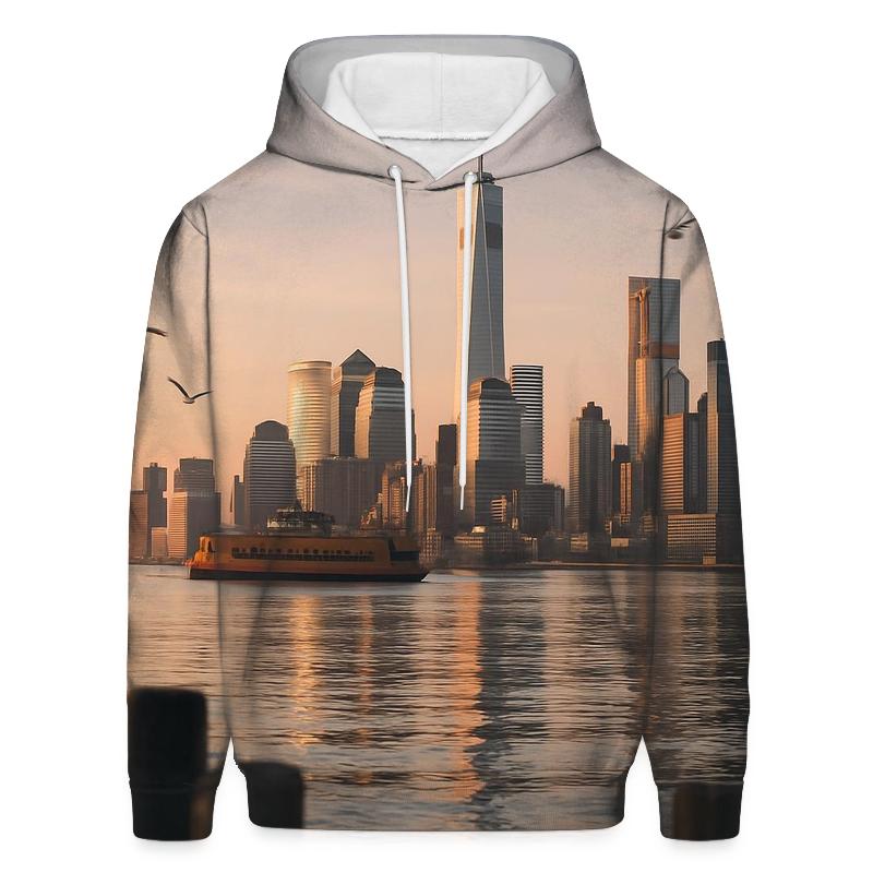 Sunrise Reflections On The East River custom hoodies