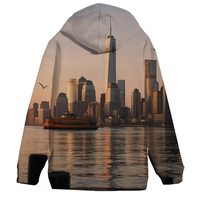 Sunrise Reflections On The East River custom hoodies