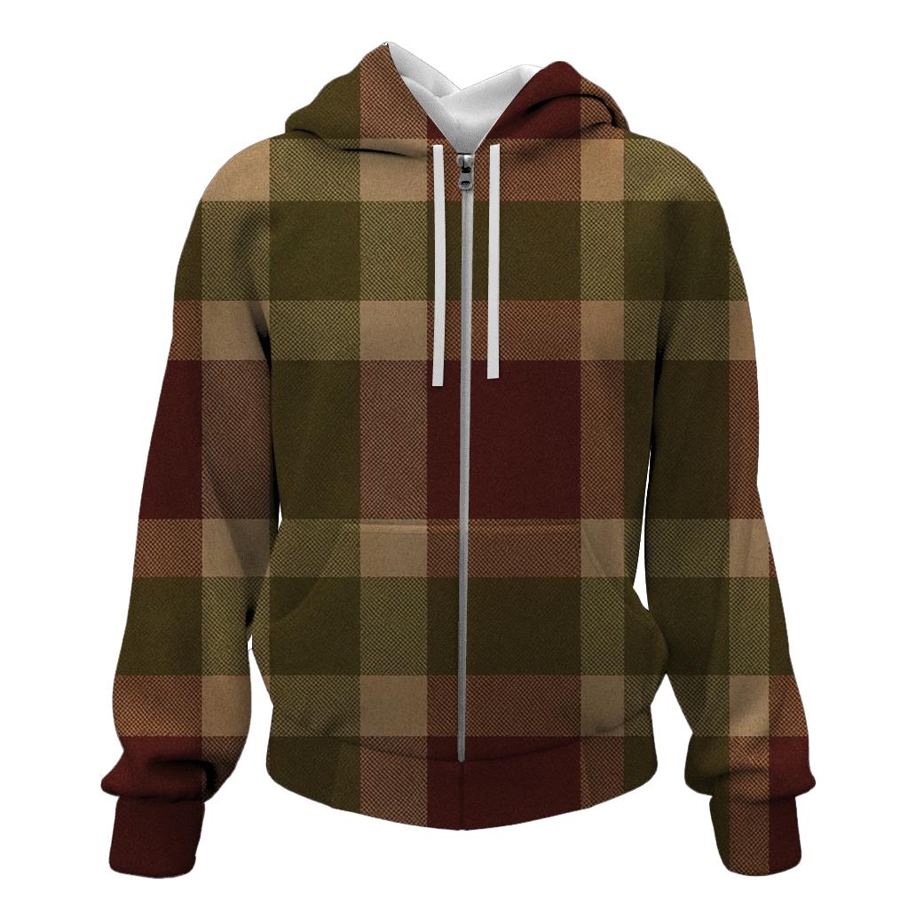 Cabin Vinyl Plaid graphic hoodies