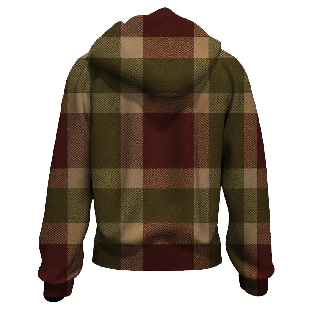 Cabin Vinyl Plaid graphic hoodies