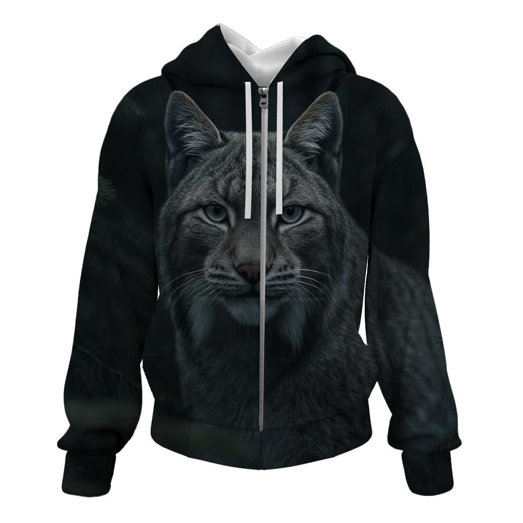 Boreal Stalker — Lynx Portrait hoodies fashion
