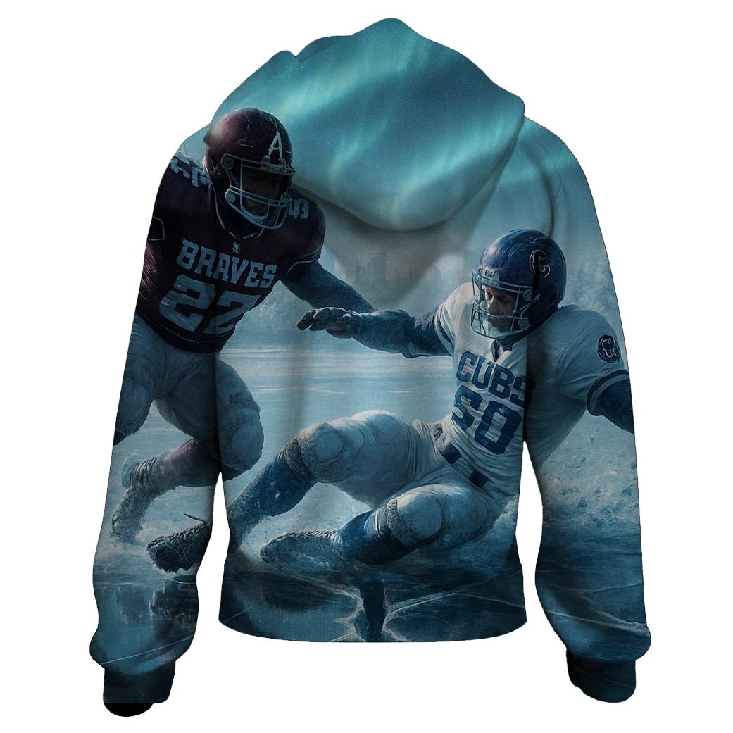 Frozen Rivalry At Lakefront embroidered hoodies
