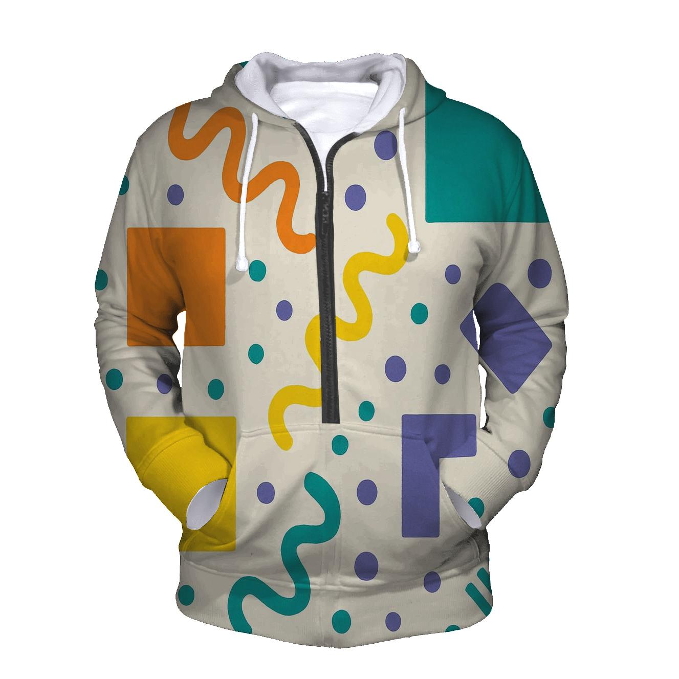 Retro Memphis Shuffle hoodies fashion