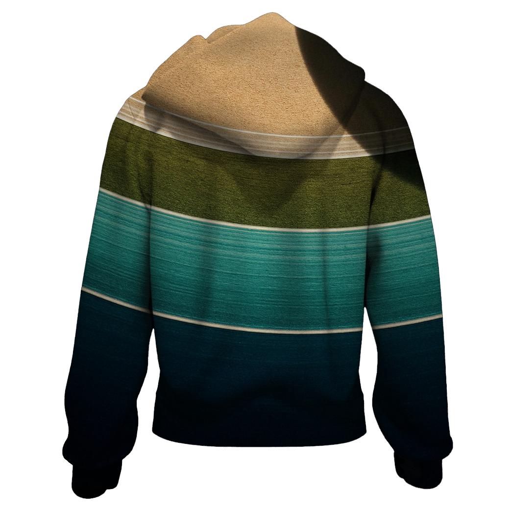 Ring-Plane Horizon printed hoodies