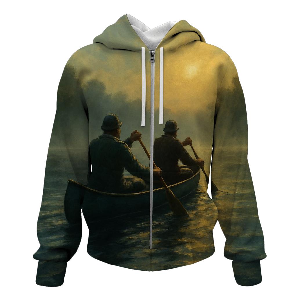 River Sprint Canoe embroidered hoodies