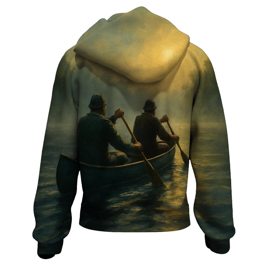River Sprint Canoe embroidered hoodies