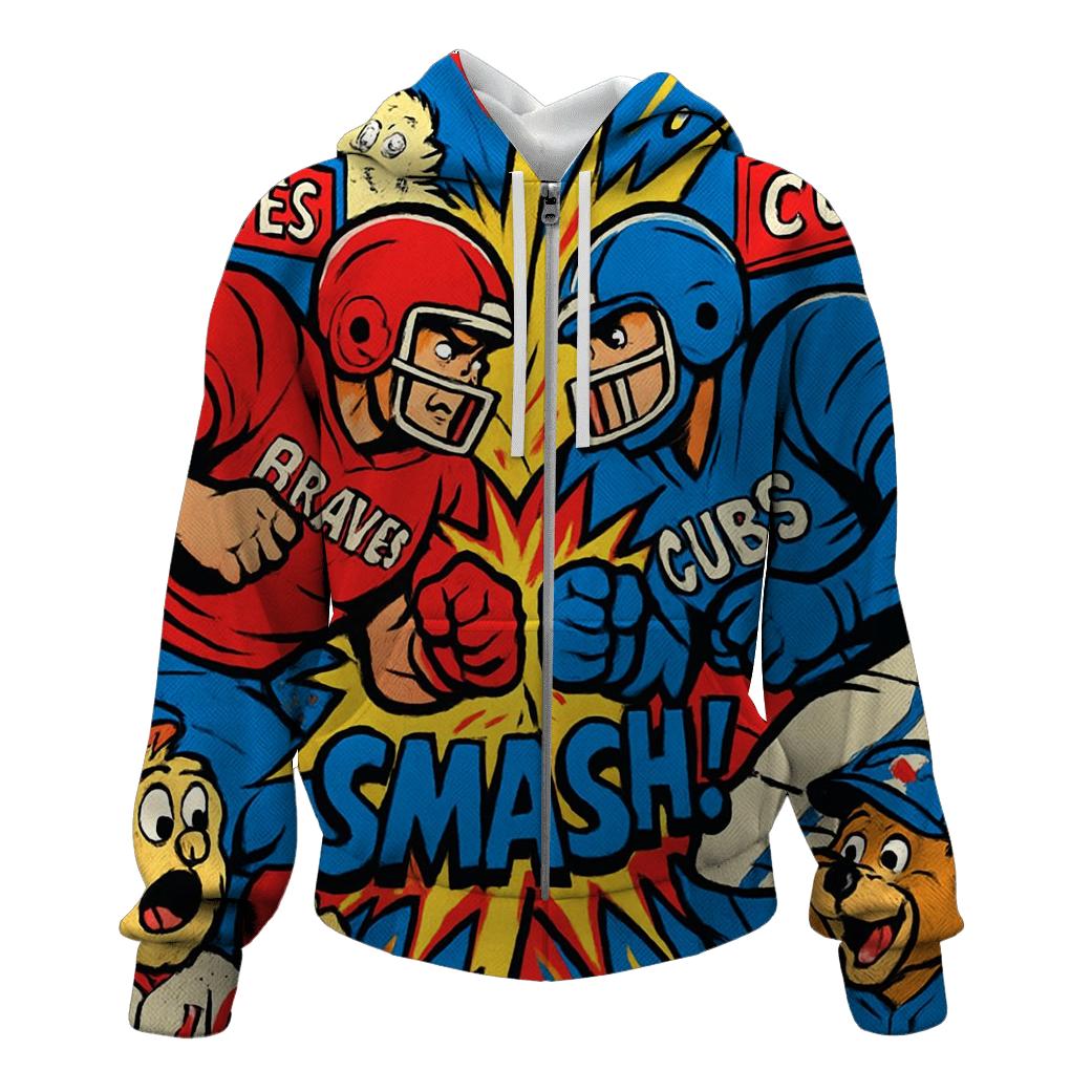 Comic Book Grandstand Brawl custom hoodies