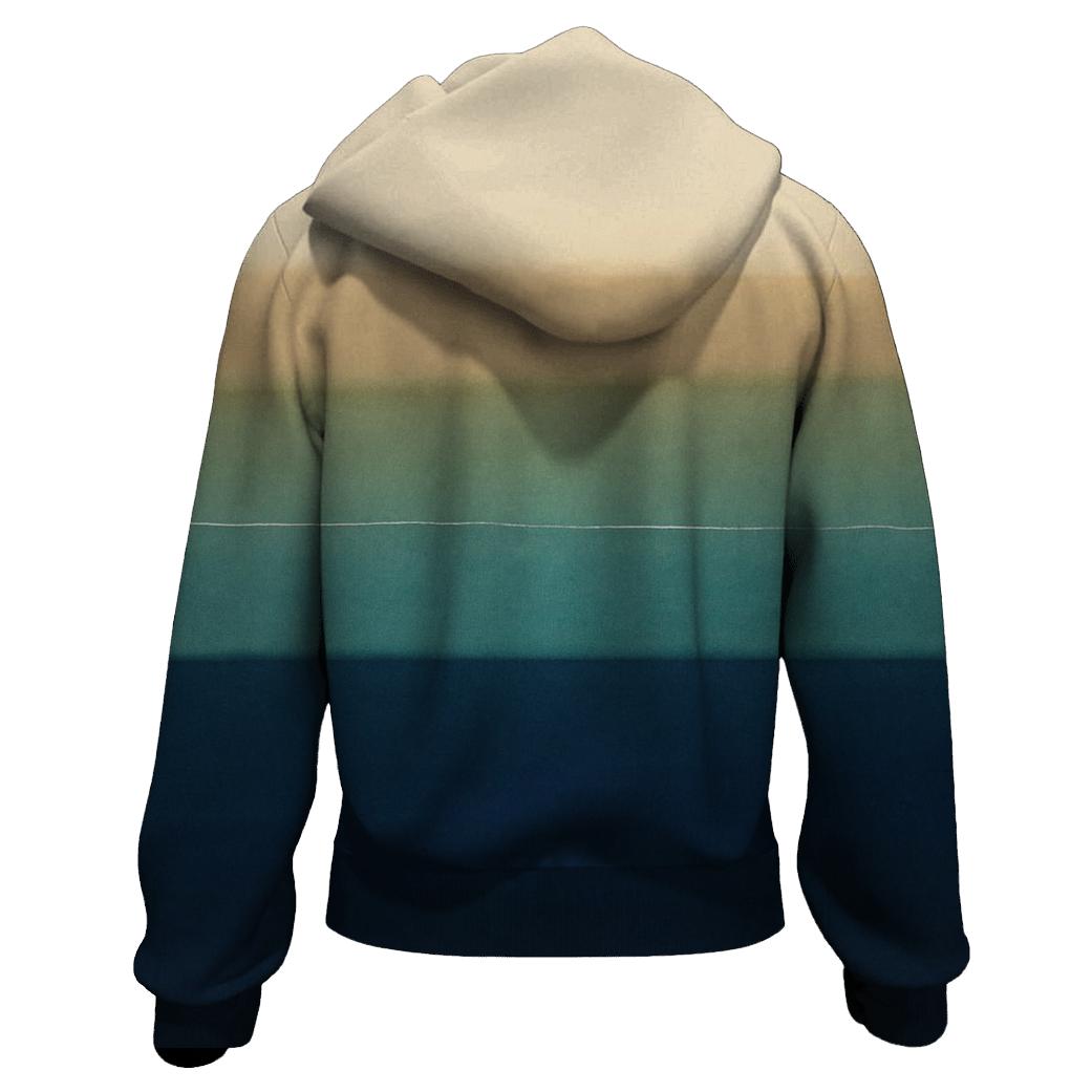 Horizon Lagoon Stripes lightweight hoodies