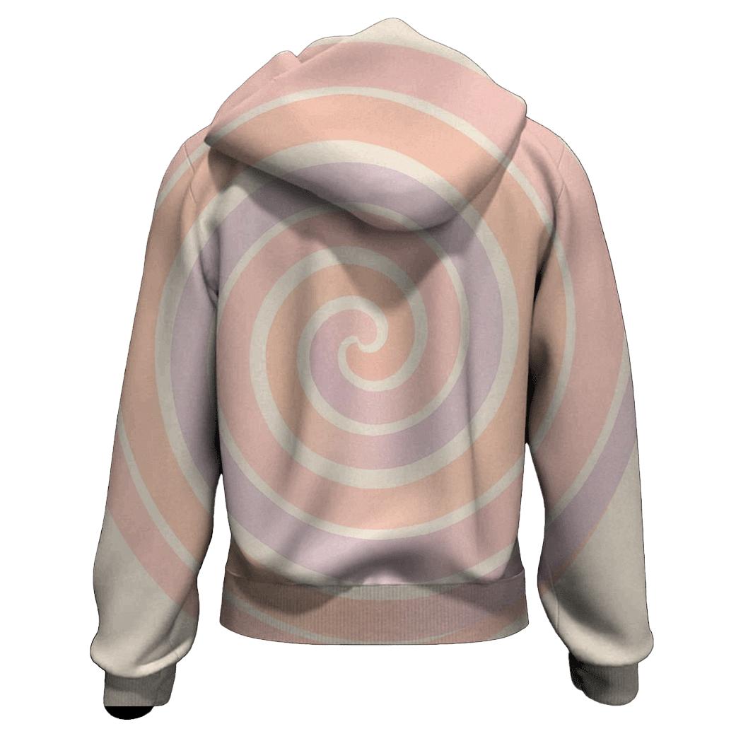 Pastel Spiral Medley printed hoodies