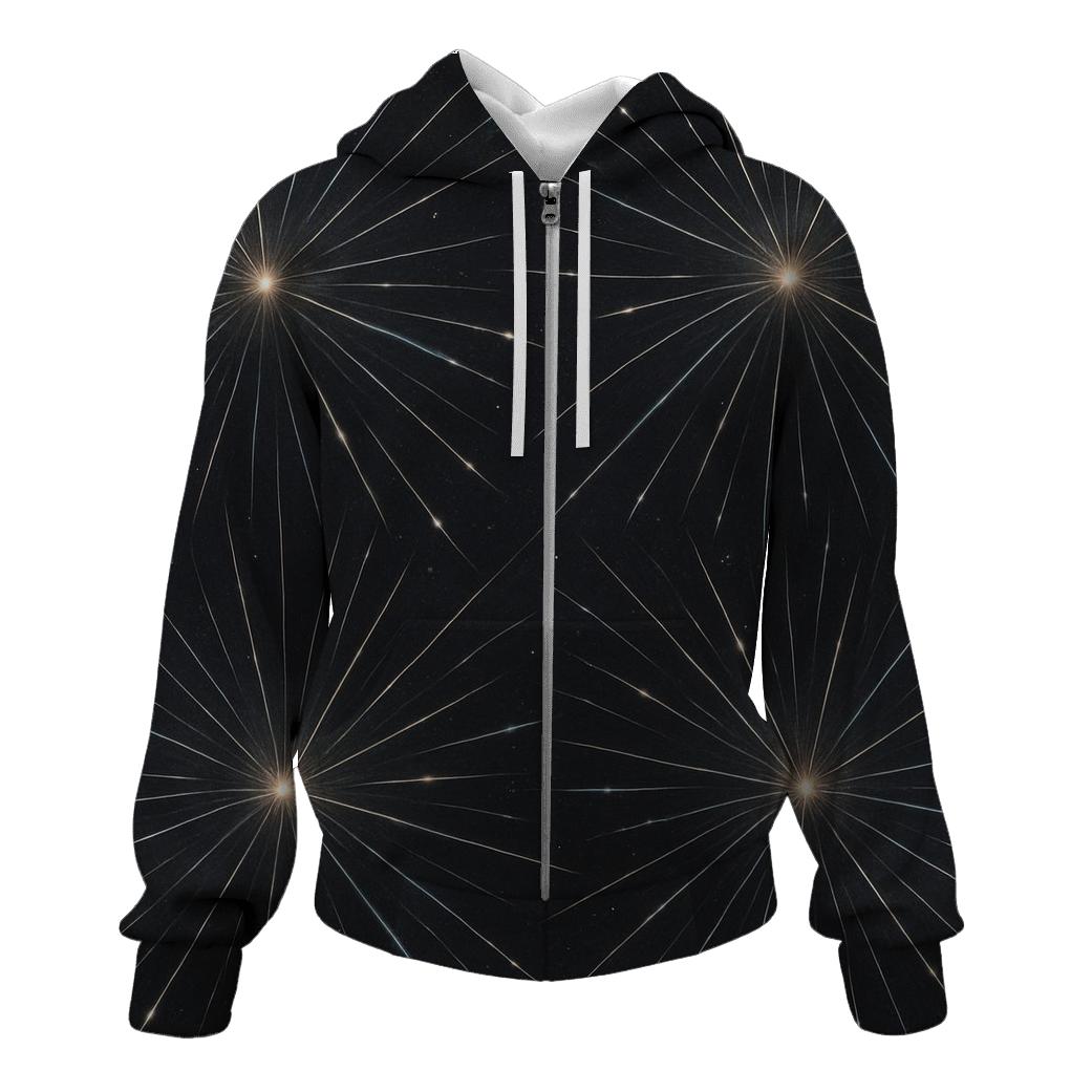 Meteor Trail Radiant Grid pullover hoodies