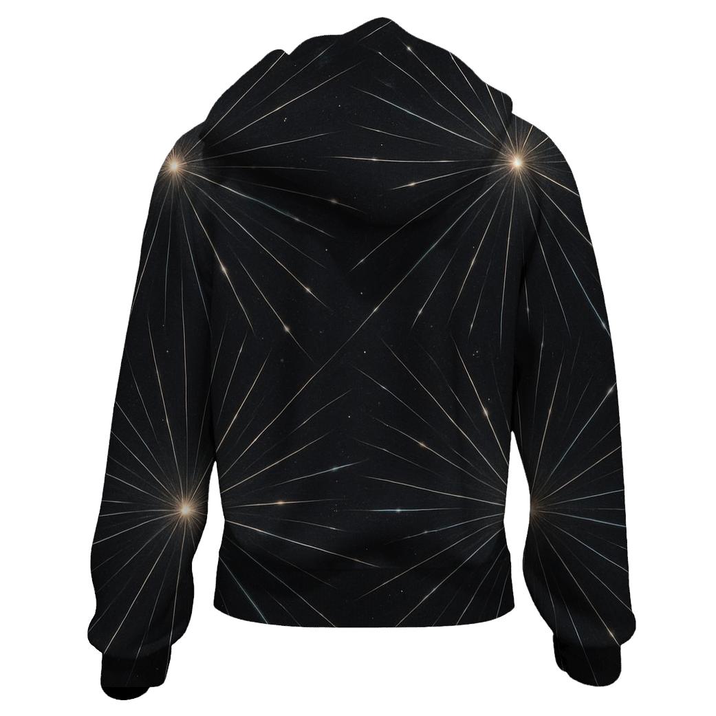 Meteor Trail Radiant Grid pullover hoodies