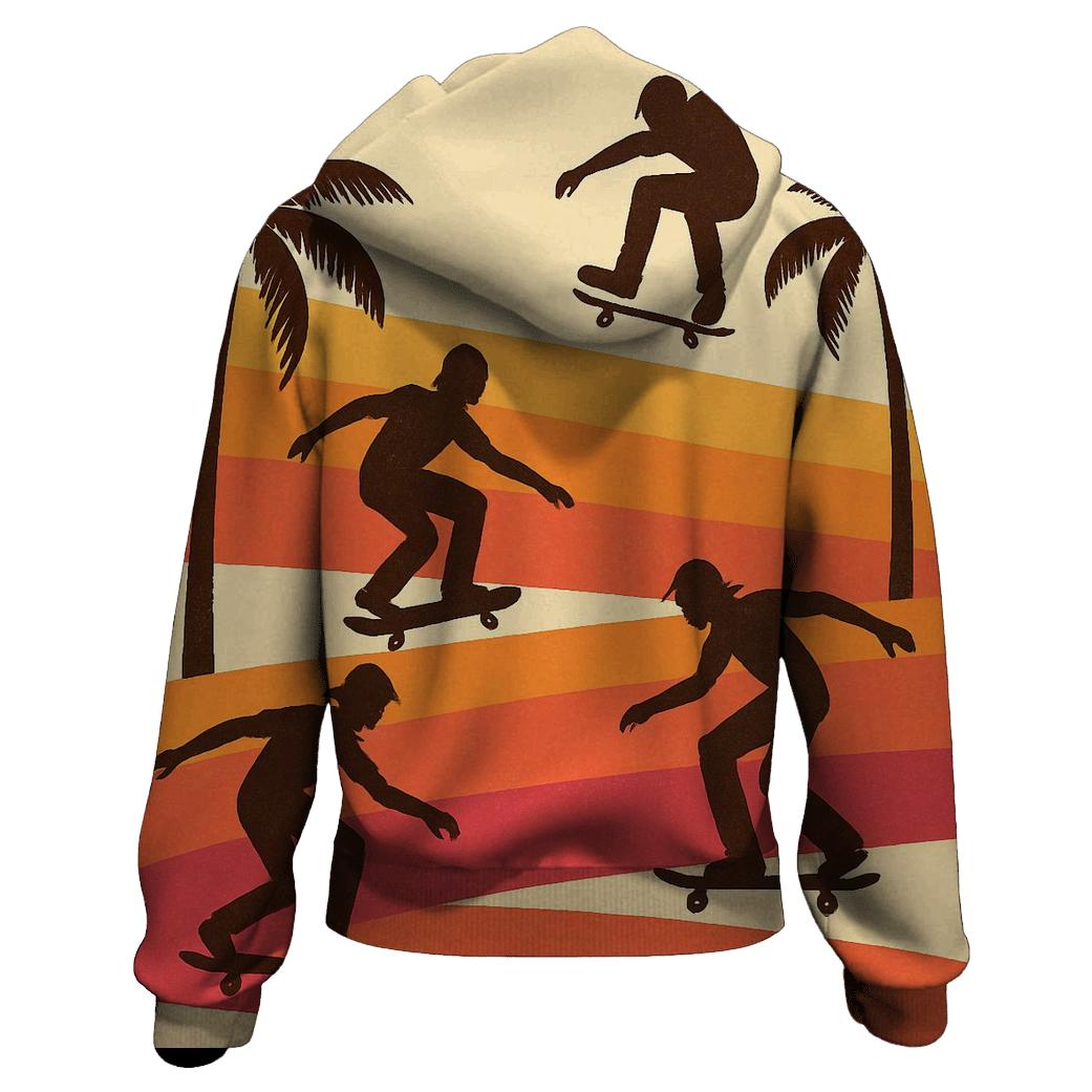 Sunset Skate Routes heavyweight hoodies