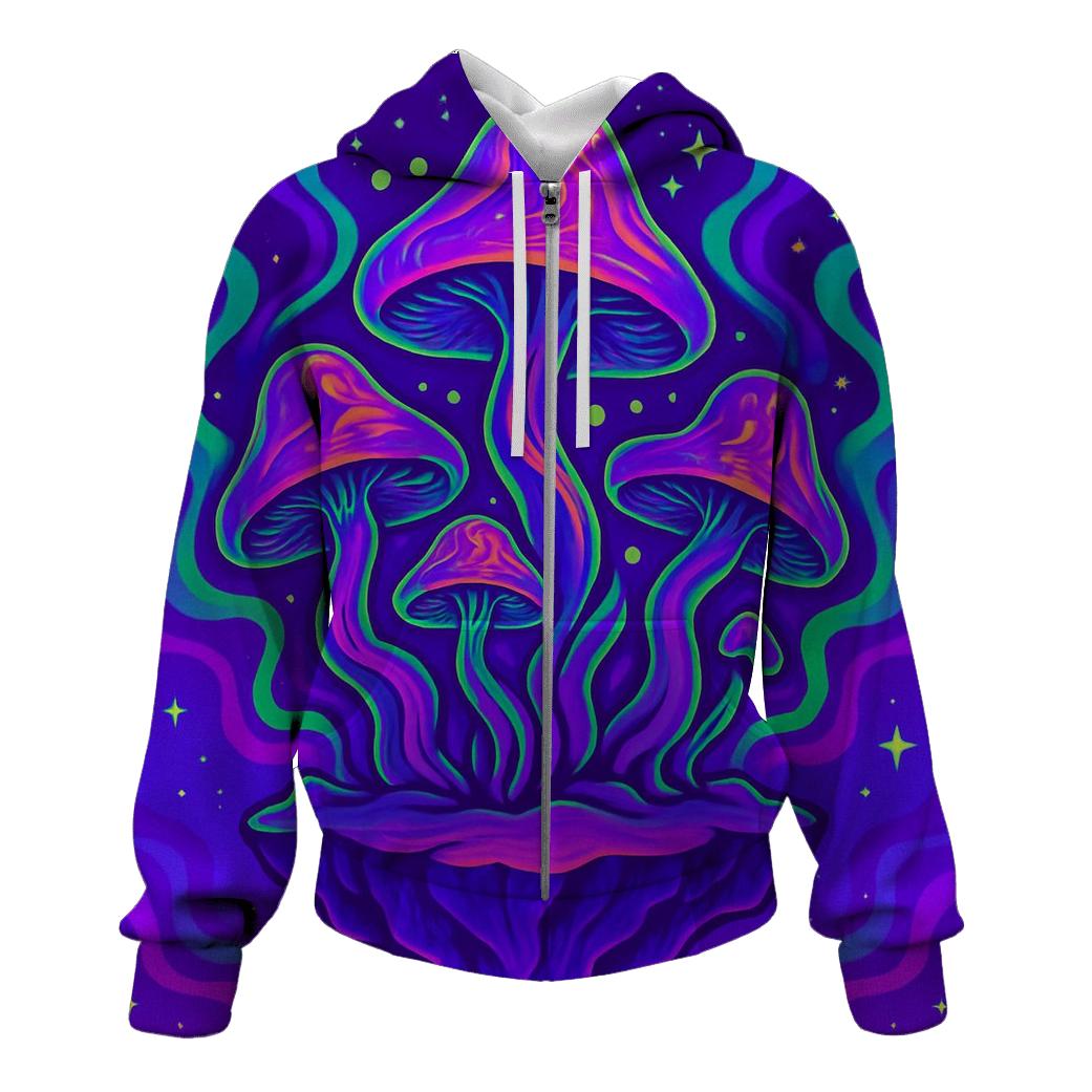 Psychedelic Mushroom Galaxy custom hoodies