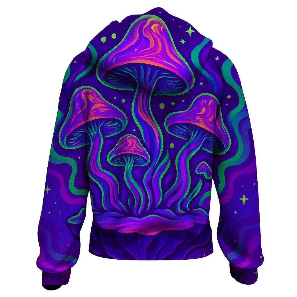 Psychedelic Mushroom Galaxy custom hoodies