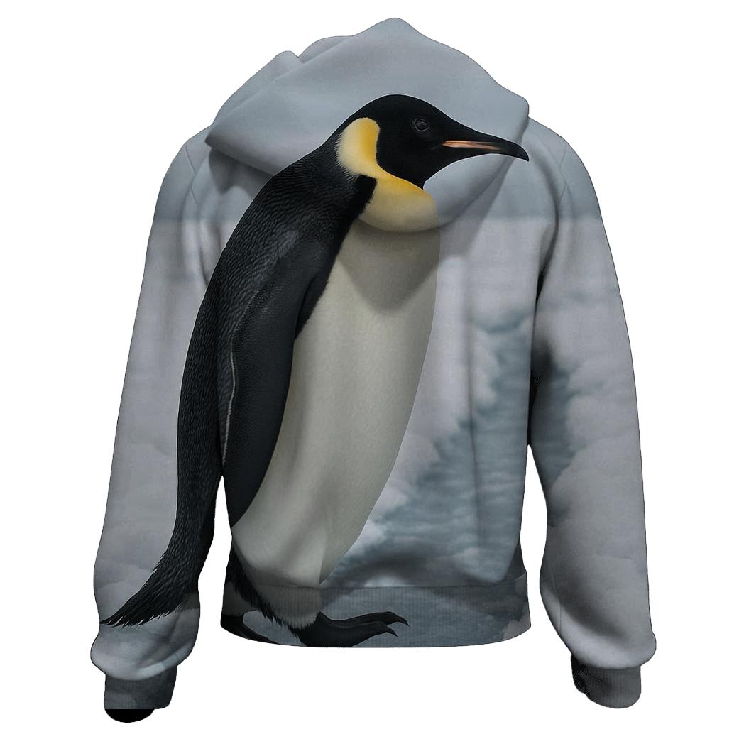Ice Channel Runner — Emperor Penguin hoodie trends