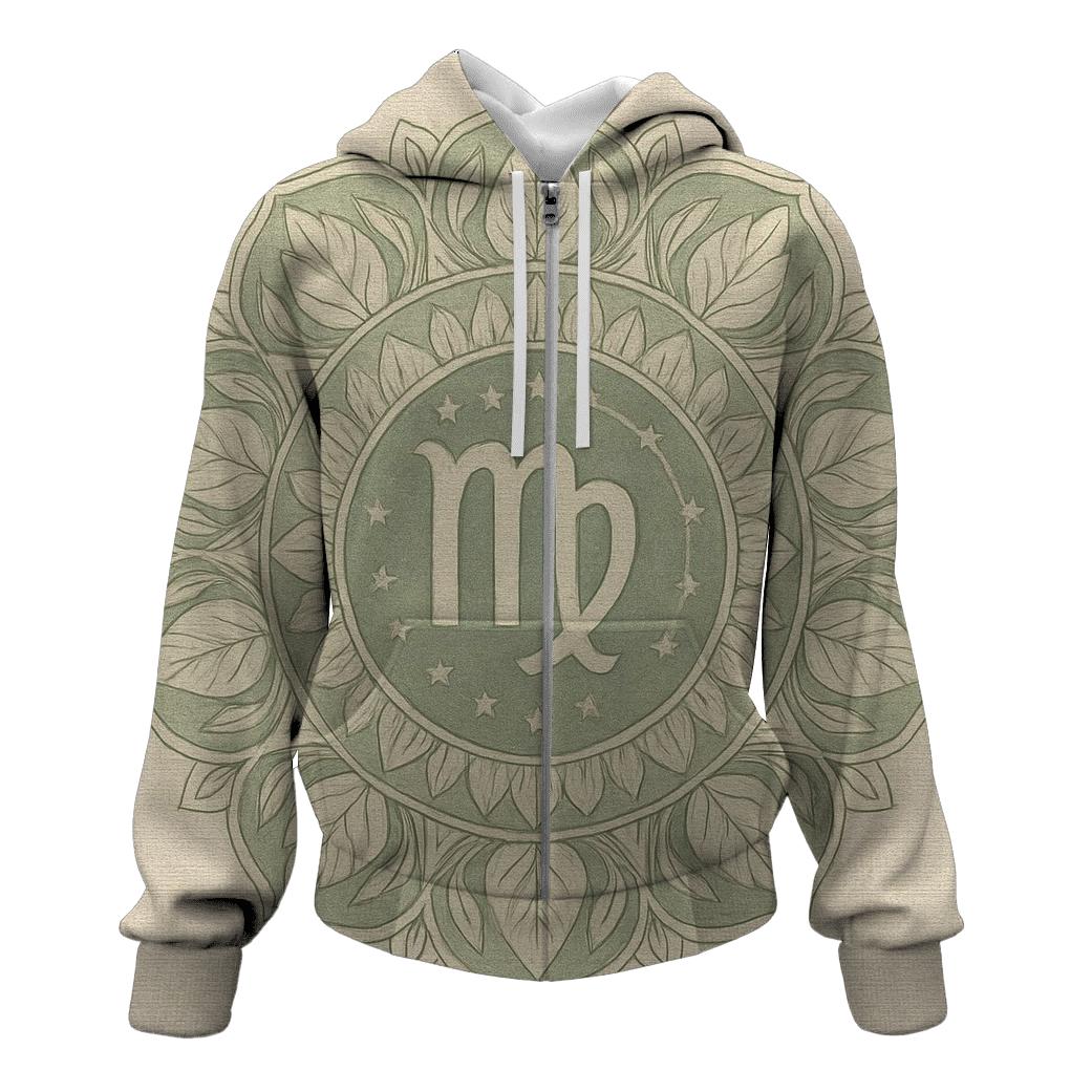 Virgo Earth Mandala Pattern hoodie trends