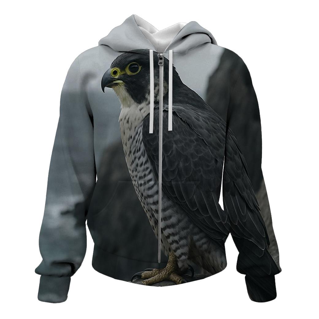 Cliffside Nestwatch — Peregrine Falcon heavyweight hoodies
