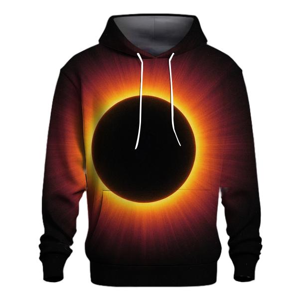 Eclipse Corona Rings zip-up hoodies