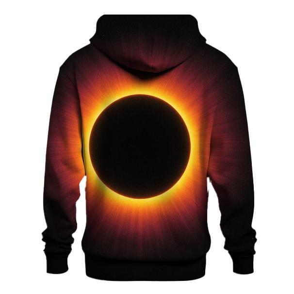 Eclipse Corona Rings zip-up hoodies