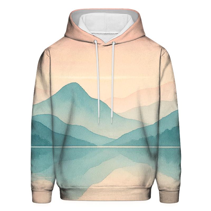 Dawn Reflection Mountains hoodie trends