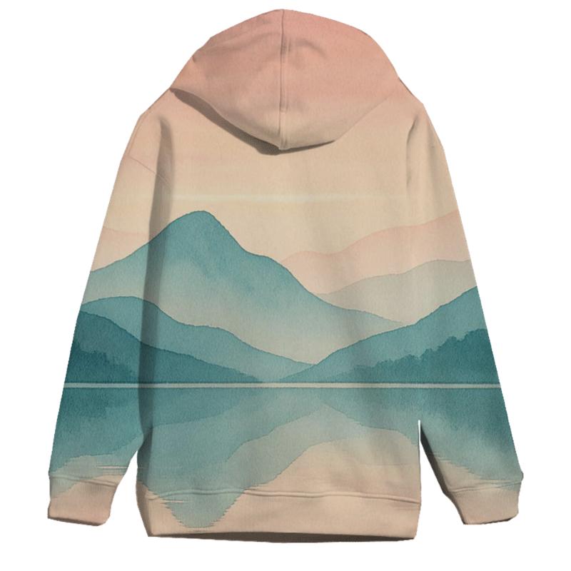 Dawn Reflection Mountains hoodie trends