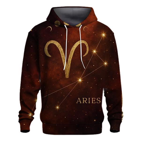 Aries Rising Constellation Map custom hoodies