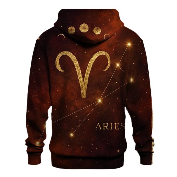 Aries Rising Constellation Map custom hoodies