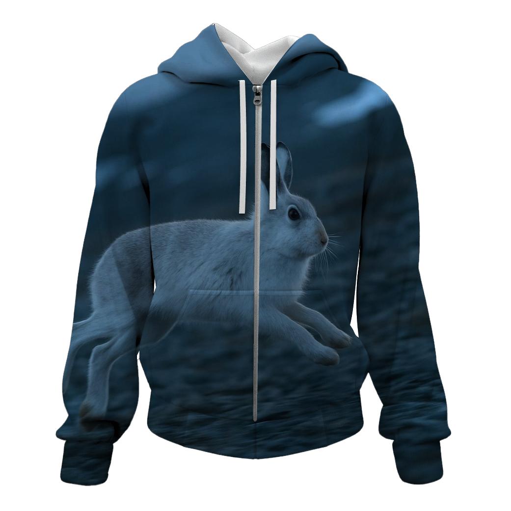 Alpine Hopper — Mountain Hare graphic hoodies