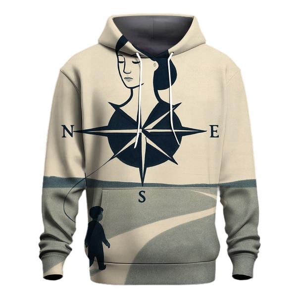 The Quiet Compass graphic hoodies